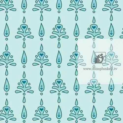 Teardrop Pattern by Emma Plunkett Art