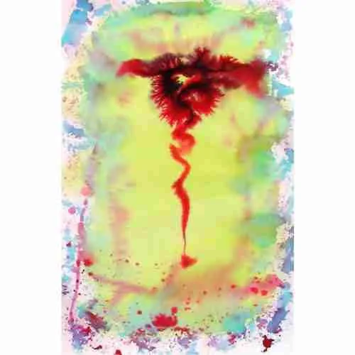 Menstrual art, menstruation painting, uterus, womb art