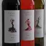 flamenco watercolour-wine label