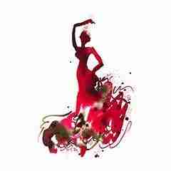 Flamenco Dancer 06 – Emma Plunkett Art watercolor