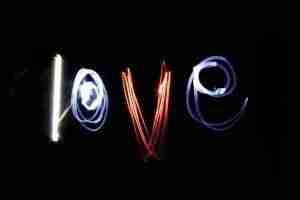 LOVE – Light drawing with Emma Plunkett Art