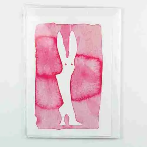 Bunny Boot Greeting Card