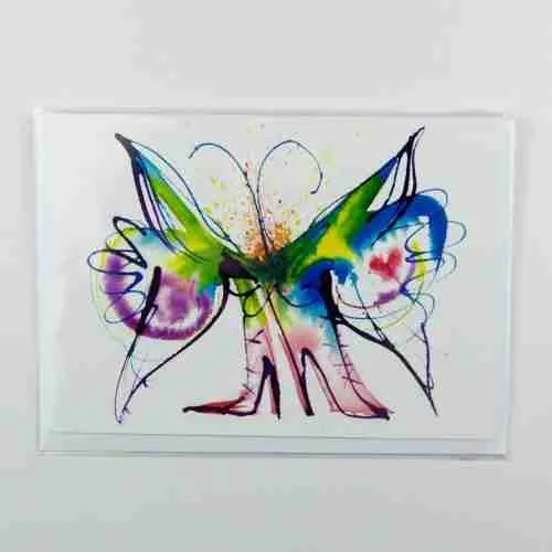 Butterfly Boots Greeting Card