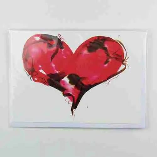 Red Love Heart Greeting Card