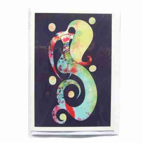 watercolour mermaid gift card by Emma Plunkett