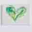 green love heart watercolour greeting card