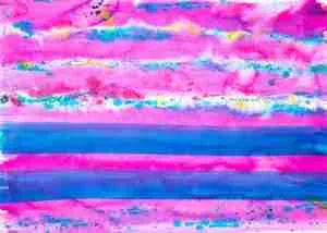 Emma Plunkett Art, Large abstract colourful watercolour