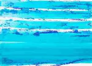 Emma Plunkett Art, Large abstract blue watercolour