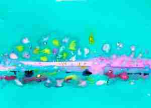 Emma Plunkett Art, Large abstract colourful watercolour