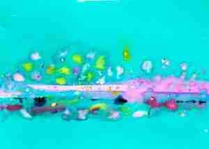 Emma Plunkett Art, Large abstract colourful watercolour