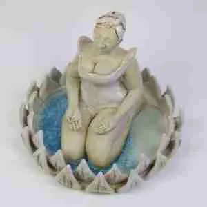 stoneware zen meditation sculpture