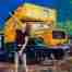 yellow truck painting by Emma Plunkett art