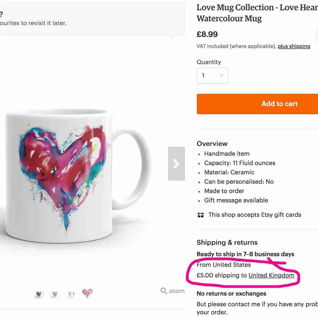 Multiple Etsy Shipping Origins