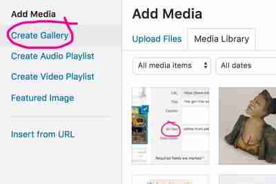 how to create a wordpress picture gallery