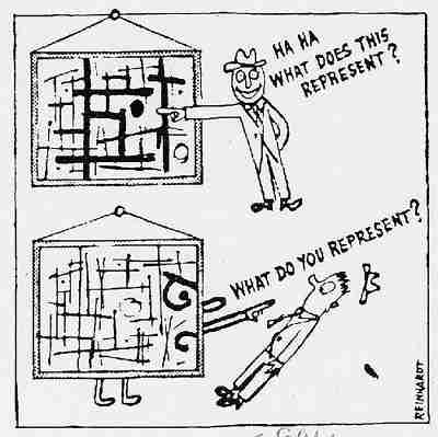 Ad Reinhardt cartoon