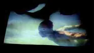 semi erotic art film of a nude swimmer