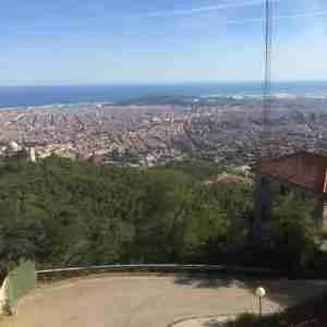 view over Barcelona from Tibidabo