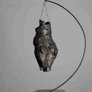 primitive Goddess of abundance, stoneware sculpture