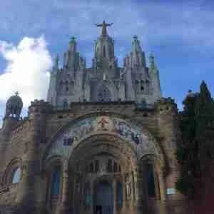Temple of the Sacred Heart of Jesus on mount Tibidabo