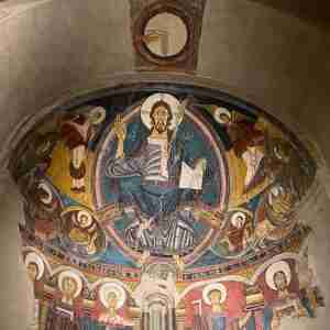 Romanesque Grotesque Church frescos