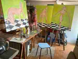 Emma Plunkett art studio