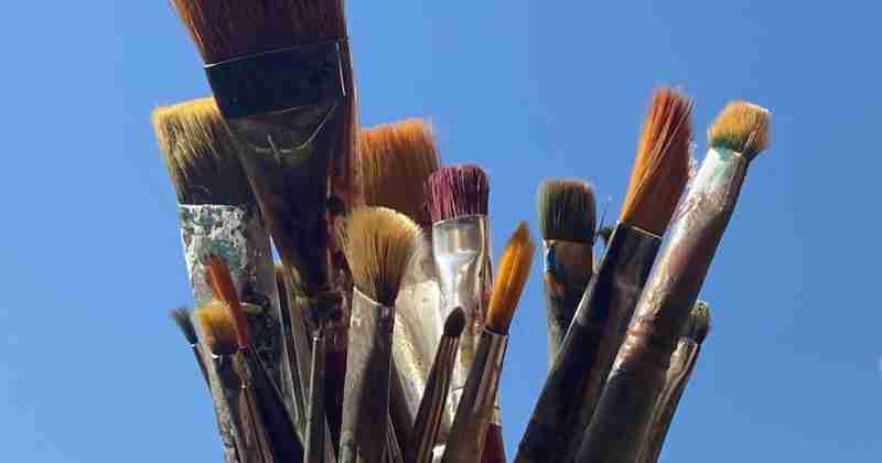 clean paint brushes