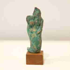 Little green goddess sculpture