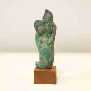 Little green goddess sculpture