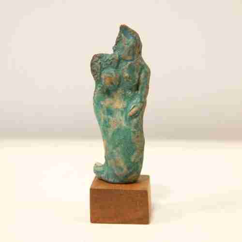 Little green goddess sculpture