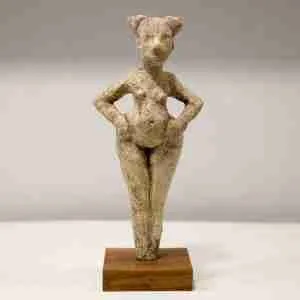stoneware Goddess sculpture