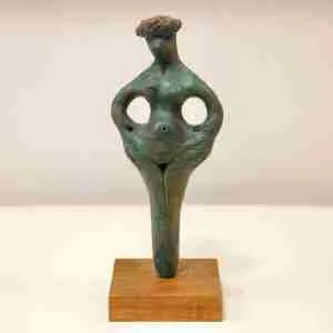 bird goddess ceramic stoneware art sculpture