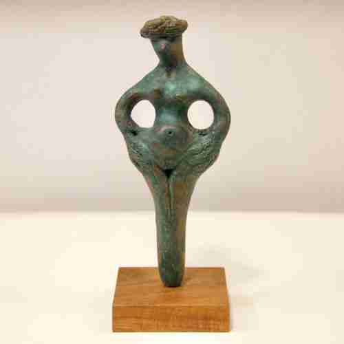 bird goddess ceramic stoneware art sculpture