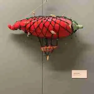 chilli zeppelin sculpture by Emma Plunkett