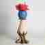 surreal rose ceramic sculpture made with stoneware clay