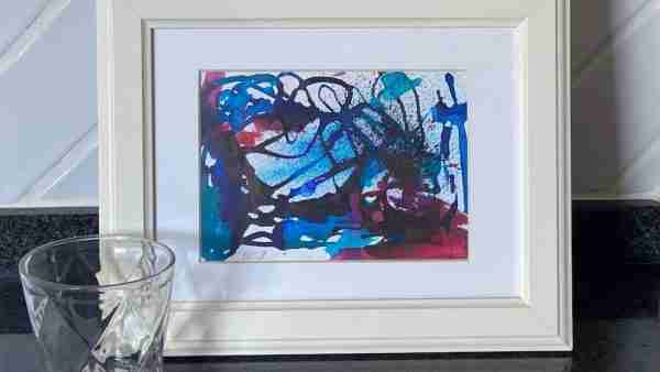 making and selling art instructions, mock up photo