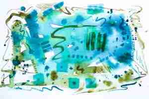 Turquoise Watercolor
