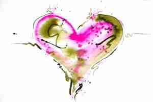 watercolour heart