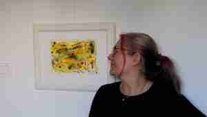 Framed warm watercolour paining by Emma Plunkett