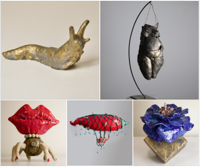 Fun stoneware fine art sculptures by Emma Plunkett