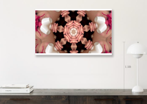 mock up of 60cm wide art