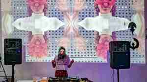 Avant-garde video art in Barcelona with DJ Mimsy