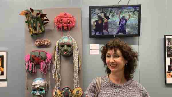 Avant-garde fabric artist Marianna Magurudumian-O'Reilly in Barcelona