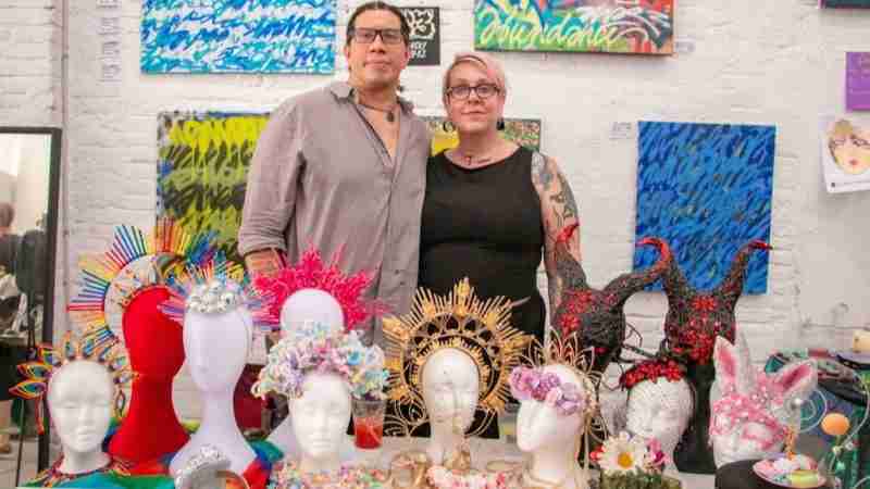 trash and glow costumes and tiaras Barcelona
