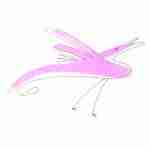 fountain pen line drawing bird tattoo with pink watercolour