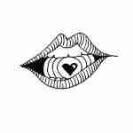 patchwork tattoo ideas, eye mouth