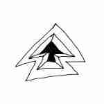 whimsical line drawing tattoo design of an arrow