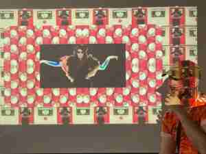 Visual projections by VJ Miss Plunkett