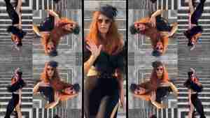 The Arrival - video art still of Jennifer Nadia