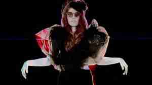 The Arrival - video art still of Jennifer Nadia