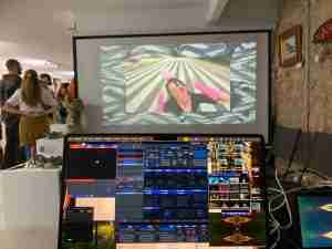 Visual projections by VJ Miss Plunkett